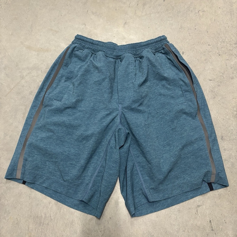Lemon Men's Athletic Shorts in Blue and Gray